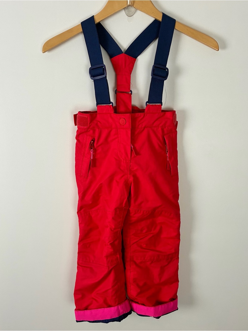 Boden Red Unisex Kids All-Weather Waterproof Ski/Snow Pants Outdoors 3-4Y
